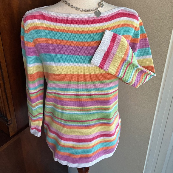 Ralph Lauren Striped Sweater - Size Large - Picture 2 of 5